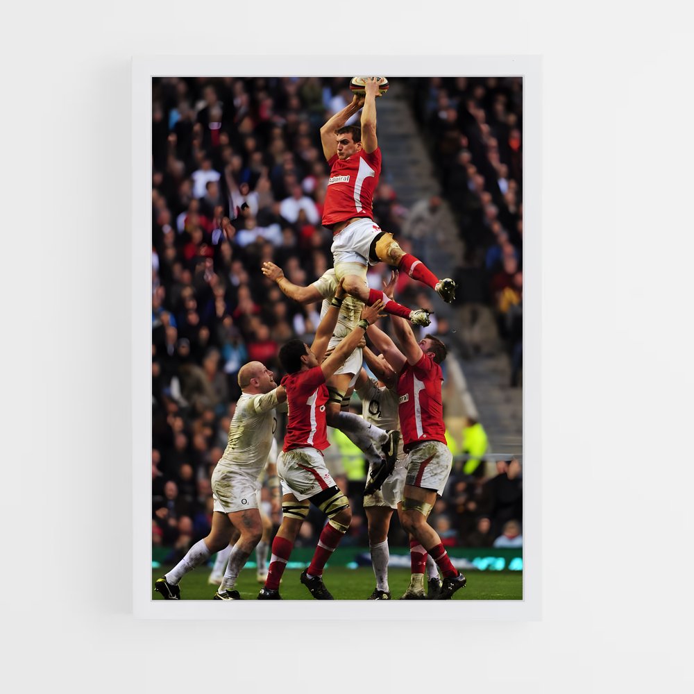 Poster L'Essai Victorieuse – affiche Rugby (vue 3)